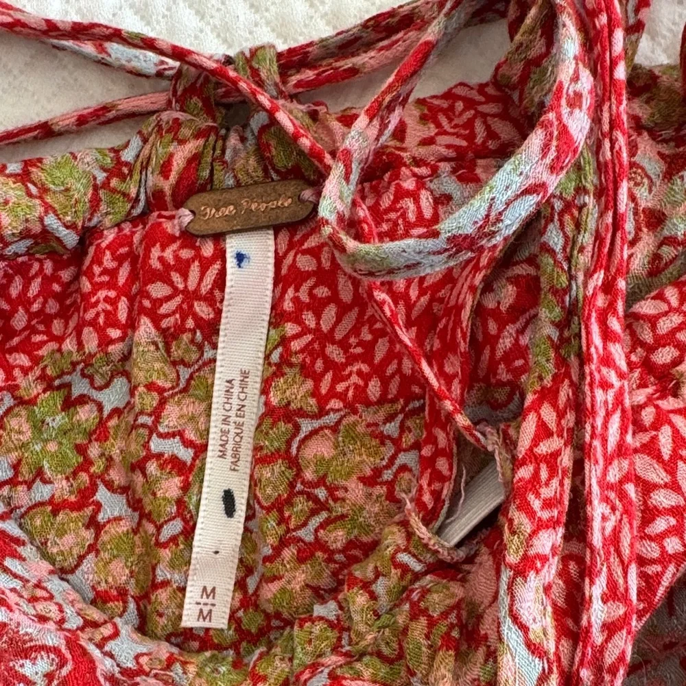 Free People Red and Green Floral Skirt - Picture 2 of 4